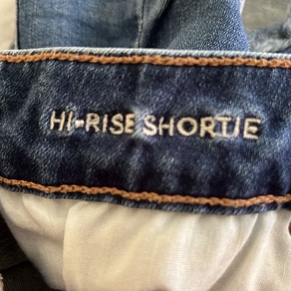 American Eagle Super Stretch Hi Rise Shortie Shorts Size 6 Exc. pre owned Cond. - Picture 3 of 5